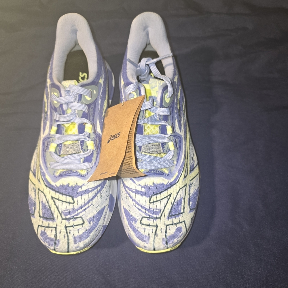 Women's Asics Noosa Tri 15, Sapphire/Illuminate Yellow, 6.5 B Medium